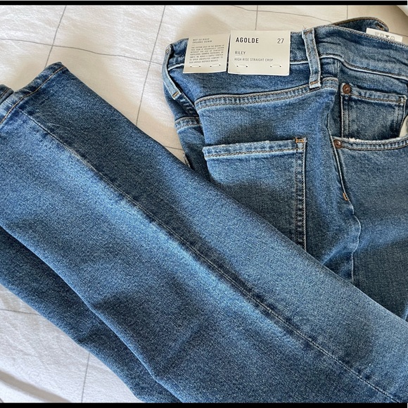 Sold ! Agolde Riley High Rise Jeans Size 27 - Picture 4 of 7